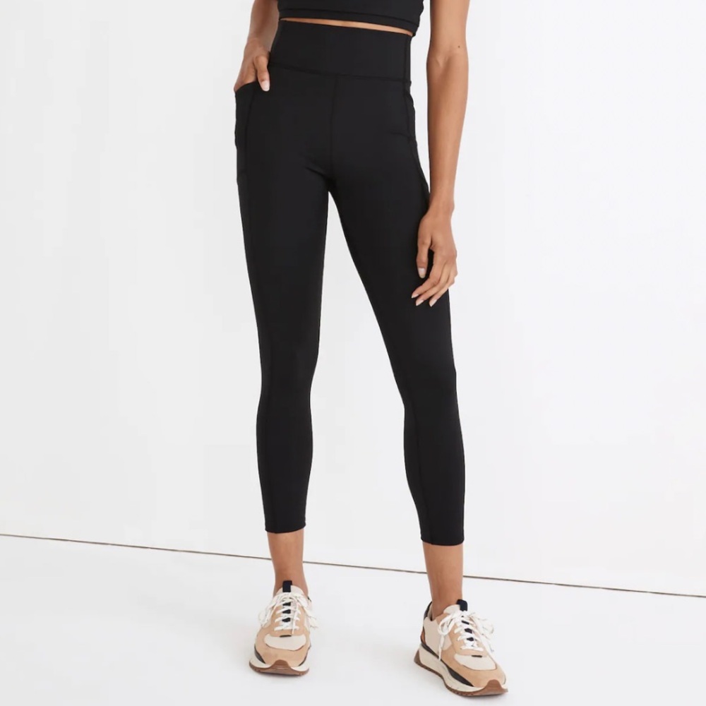 Madewell MWL Form high rise 25” pocket leggings M black tights yoga workout